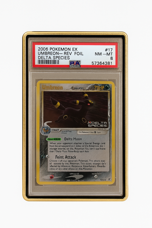 Displayramme til PSA Pokémon-kort – guld kant